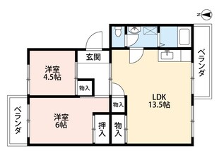 ドエル法土の物件間取画像